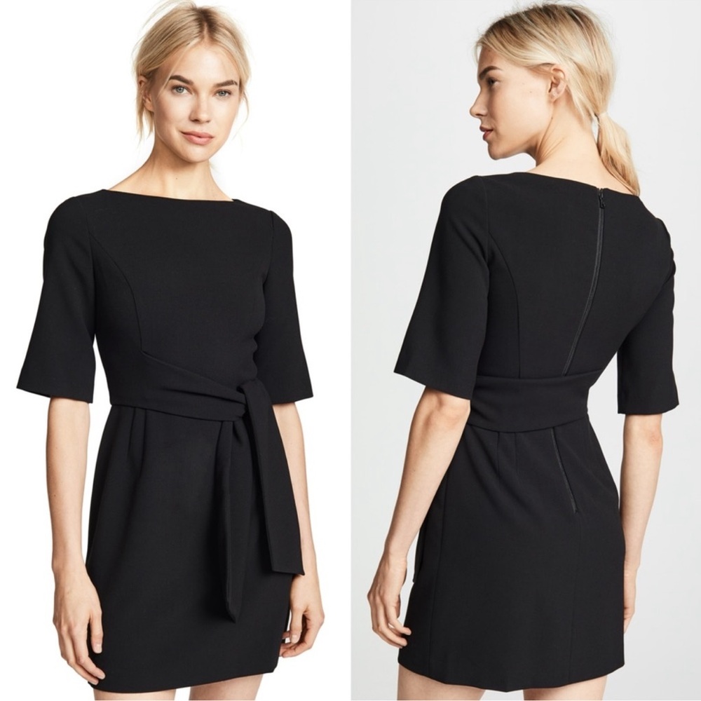 alice + olivia Boat Neck Mini Dress